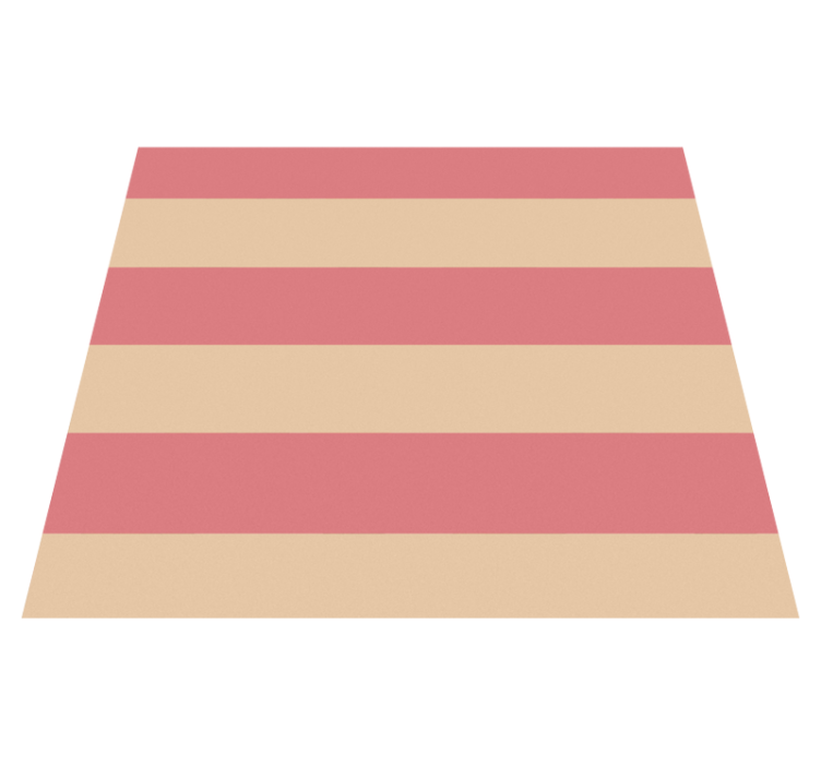 Kitchen vinyl rug with pink horizontal stripes - TenStickers