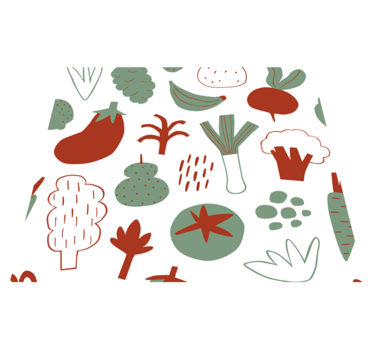 Colorful vegetables kitchen vinyl rug - TenStickers