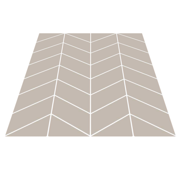 Kitchen vinyl rug scandinavian style beige and white - TenStickers