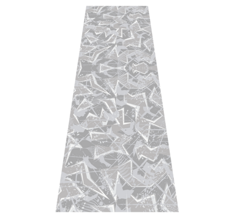 Bedroom vinyl rug with gray 80's fine graphics - TenStickers