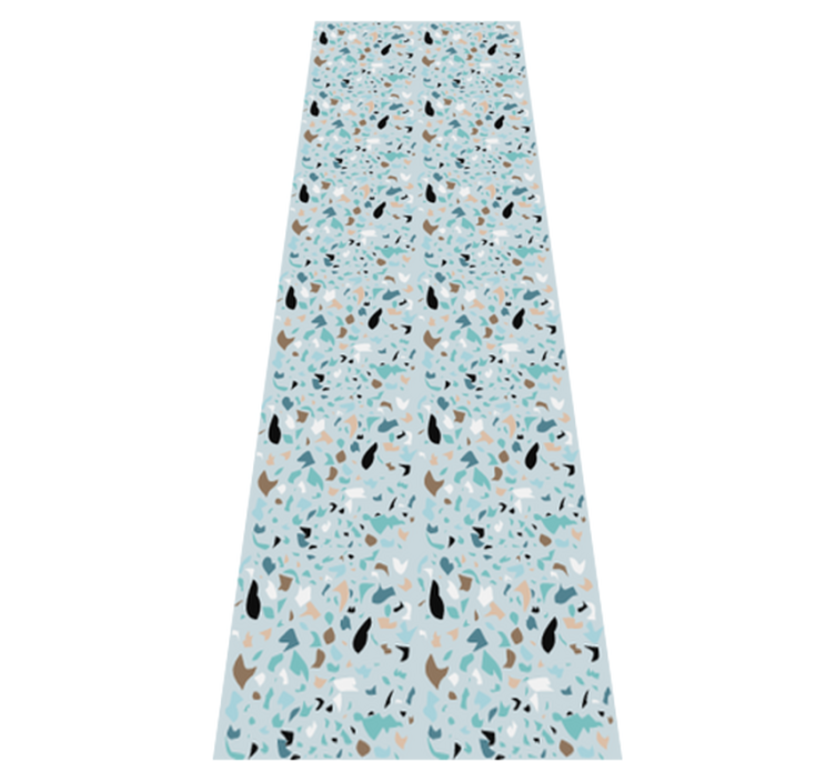 Bedroom vinyl rug with terrazzo style design - TenStickers