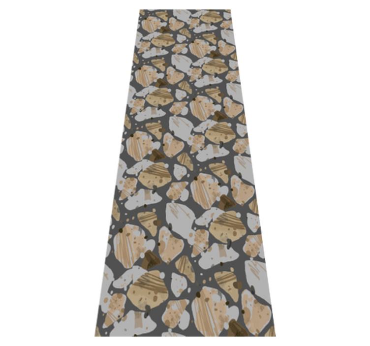 Bedroom vinyl rug with cement terrazzo design - TenStickers
