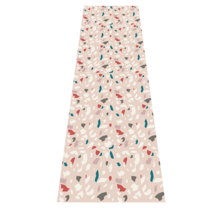 Bedroom vinyl rug with terrazzo effect pattern - TenStickers