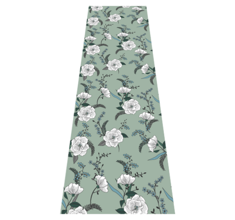 Bedroom vinyl rug beautiful white magnolia tree - TenStickers