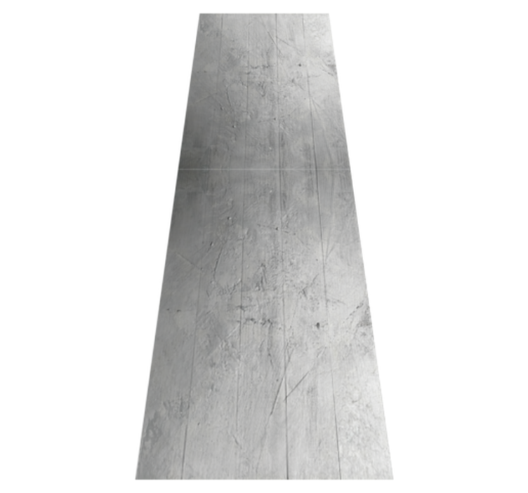 Bedroom vinyl rug in retro raw gray concrete style - TenStickers