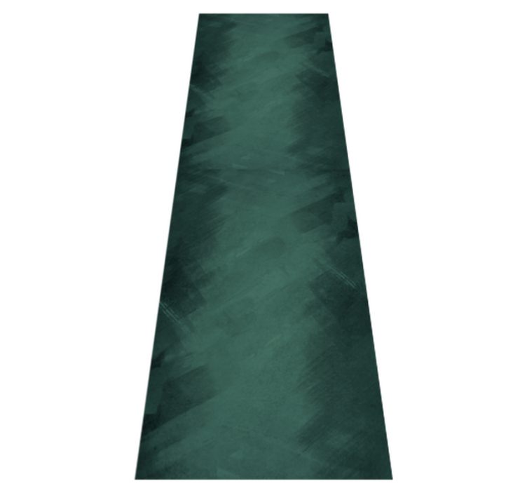 Bedroom vinyl rug in rustic green retro design - TenStickers