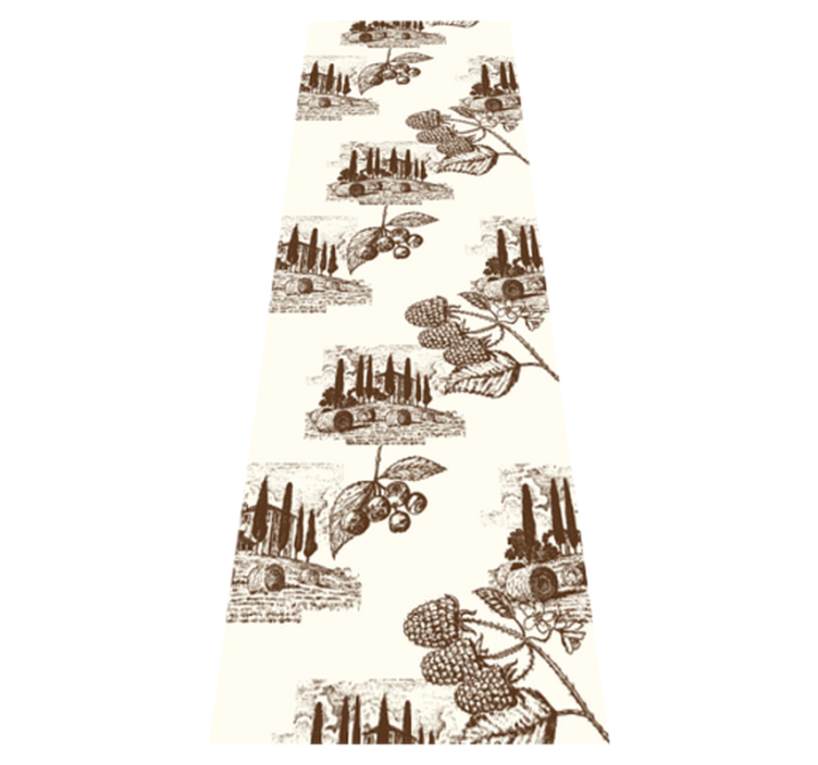 Bedroom vinyl rug in french provincial design - TenStickers