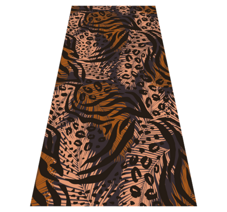 Bedroom vinyl rug with abstract colorful african design - TenStickers