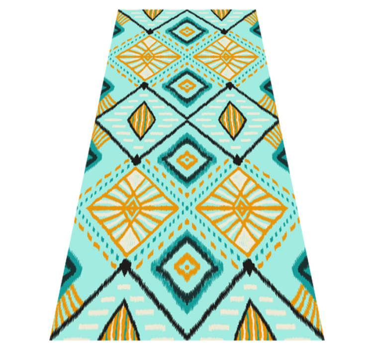 Bedroom vinyl rug with abstract geometric design - TenStickers