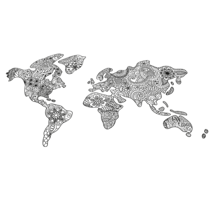 Bedroom vinyl rug mandala design - TenStickers