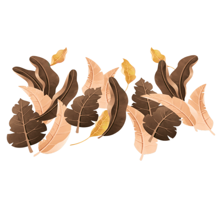 Savannah beige plants bedroom vinyl rug - TenStickers