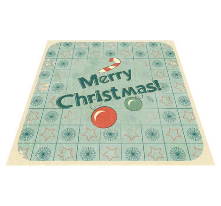 Bedroom vinyl rug merry christmas wall decor - TenStickers