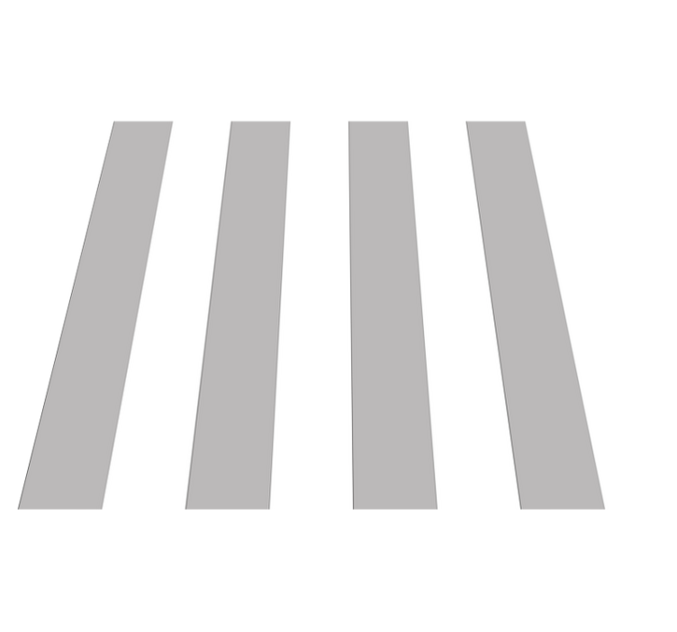 Grey and white stripes office vinyl rug - TenStickers