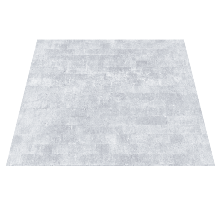 Office vinyl rug in aged gray brick pattern - TenStickers