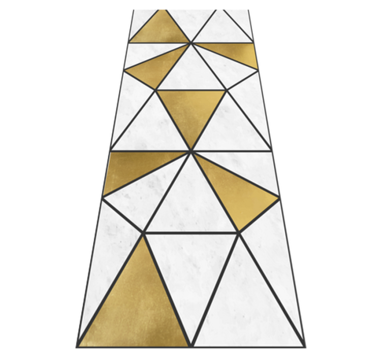 Office vinyl rug geometric marble design - TenStickers