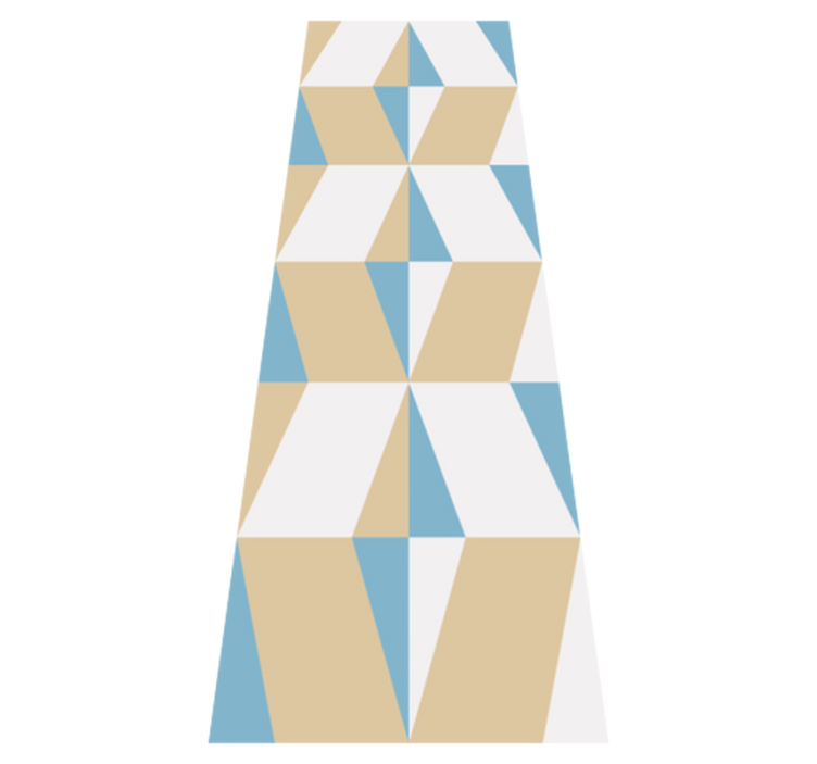 Office vinyl rug with geometric minimalist shapes - TenStickers