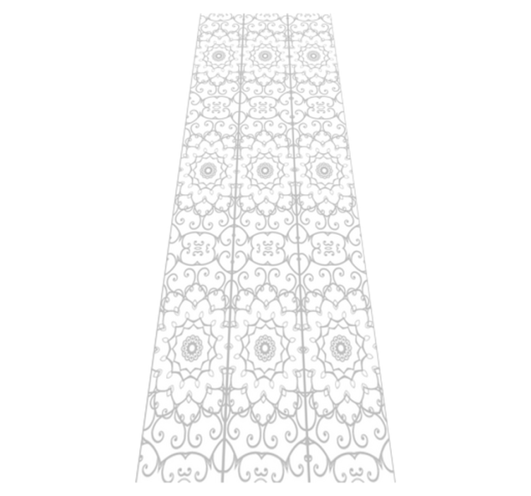 Office vinyl rug with floral design - TenStickers
