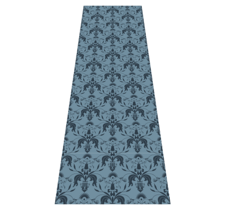 Office vinyl rug with floral patterns - TenStickers