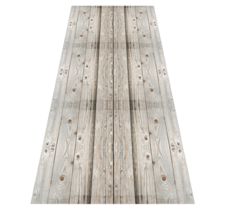 Office vinyl rug white pine wood effect - TenStickers