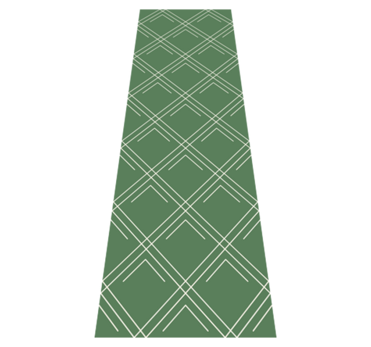 Office vinyl rug in green elegant squares - TenStickers
