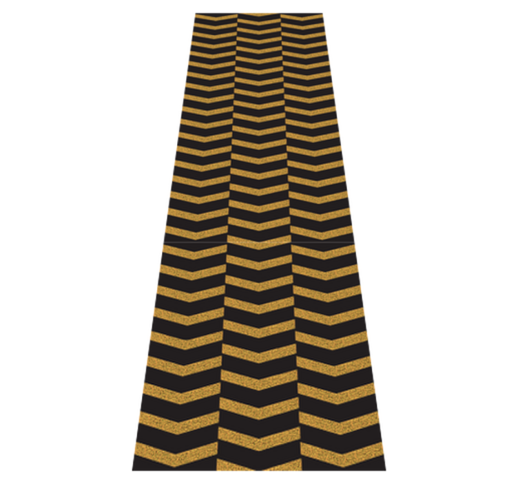 Office vinyl rug with marble gold lines - TenStickers