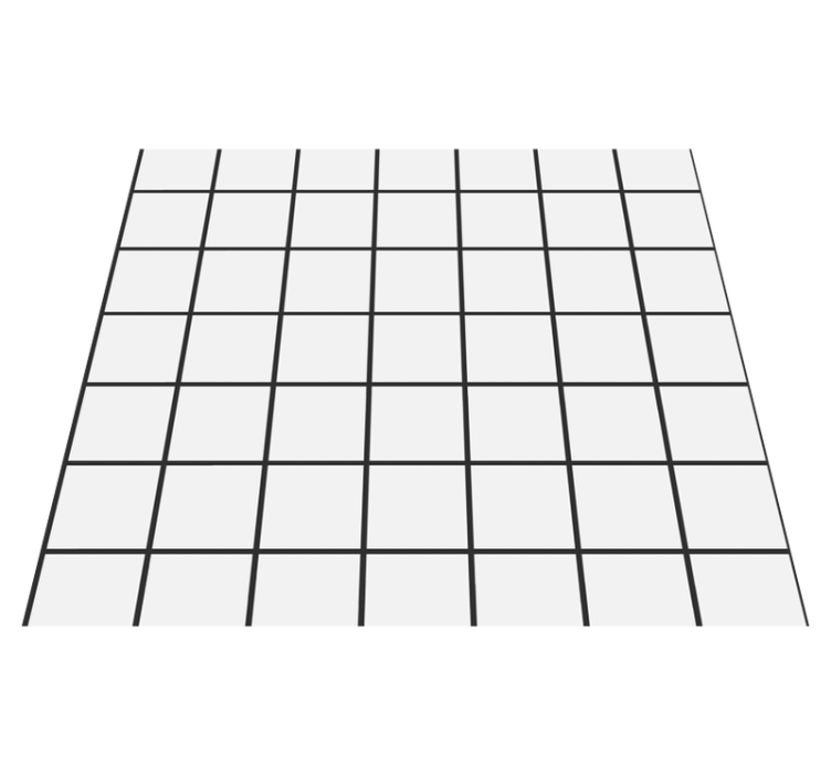 Bedroom vinyl rug uneven checkerboard pattern - TenStickers