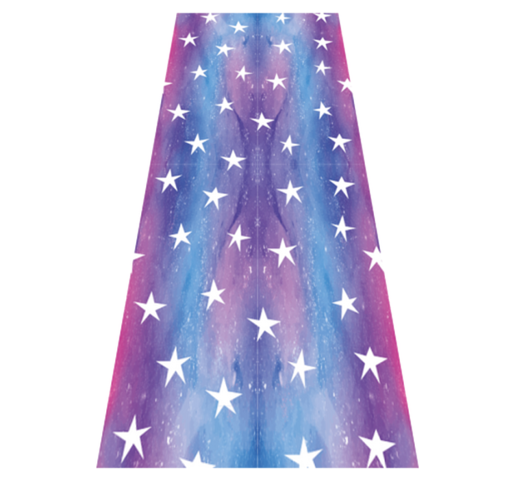 Bedroom vinyl rug with purple cosmos stars - TenStickers