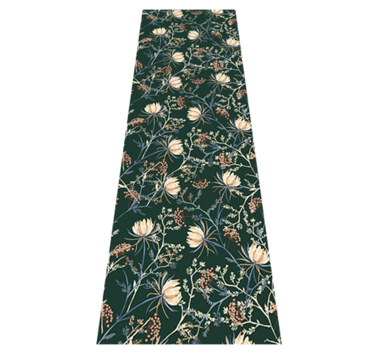 Bedroom vinyl rug in 'restore emerald' style - TenStickers