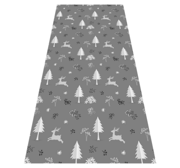Grey stags bedroom vinyl rug - TenStickers