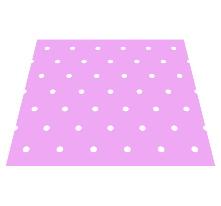 Bedroom vinyl rug with pink polka dots - TenStickers