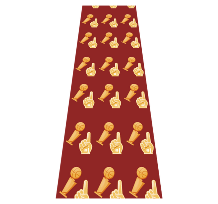 Bedroom vinyl rug with basketball game pattern - TenStickers