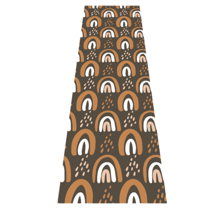 Bedroom vinyl rug with rainbow drops and rain - TenStickers