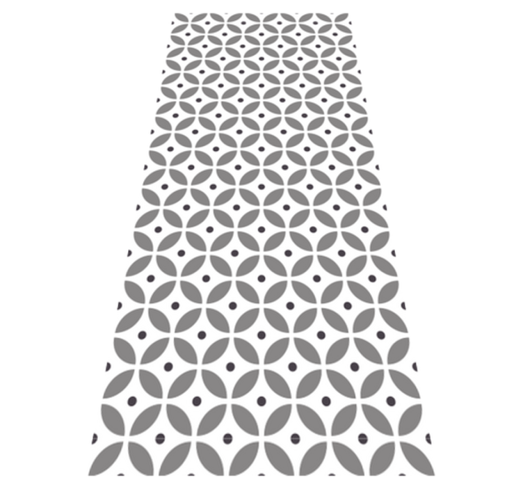 Bedroom vinyl rug nordic style seamless circles - TenStickers