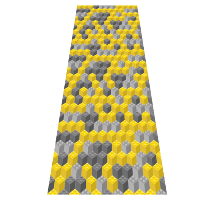 Bedroom vinyl rug in pantone color blocks - TenStickers