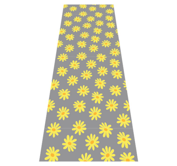 Bedroom vinyl rug in pantone calendula color - TenStickers