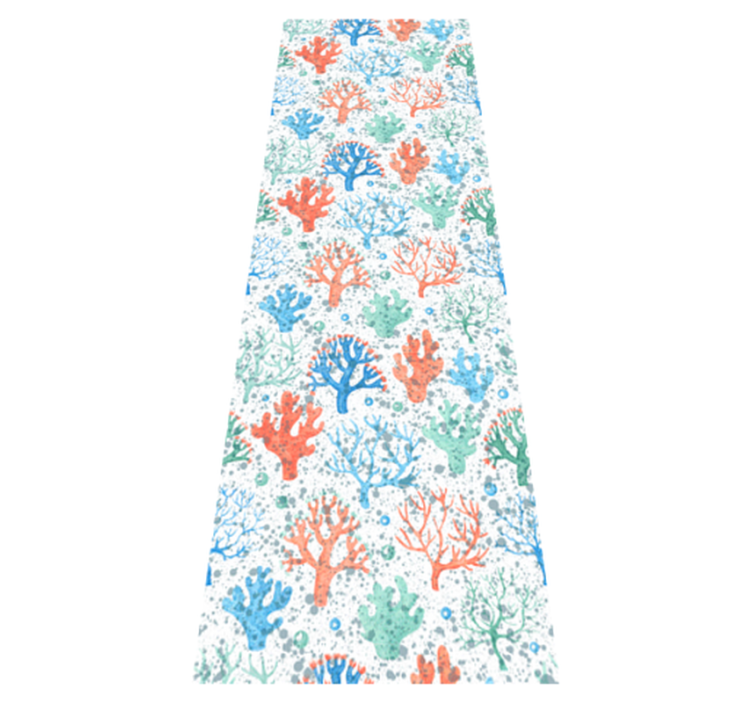 Seaweed splash bedroom vinyl rug - TenStickers