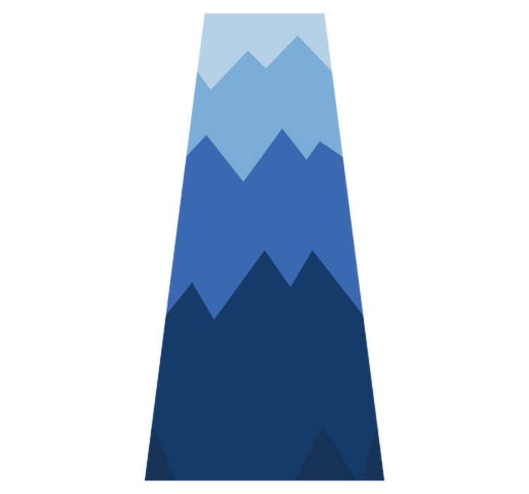 Bedroom vinyl rug in white and blue quilt design - TenStickers