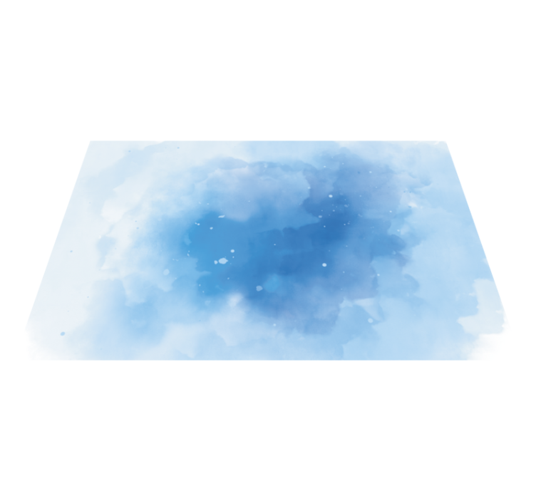 Minimalistic Blue Watercolor minimalist rug - TenStickers