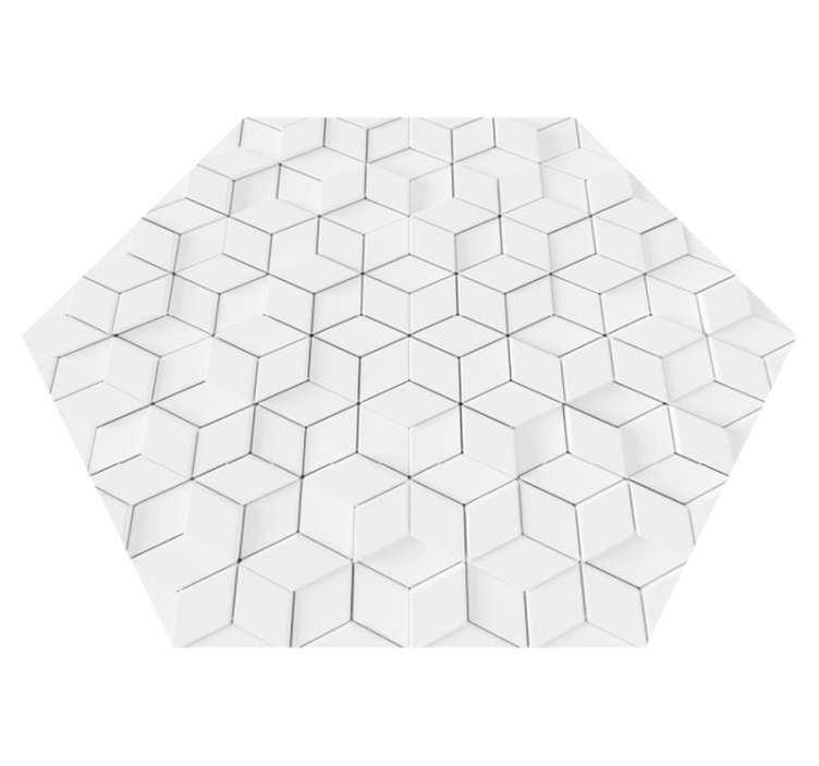 Vinyl rug geometric relief effect - TenStickers