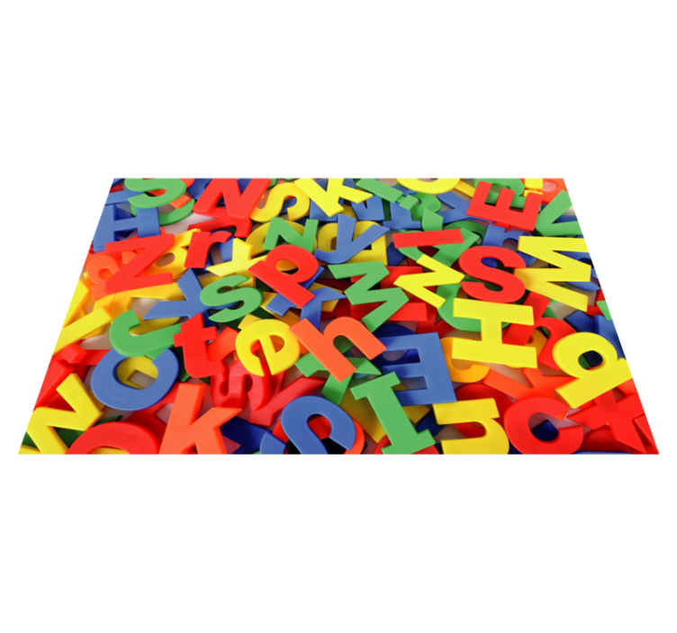 Alphabet Puzzle Play abc vinyl rug - TenStickers