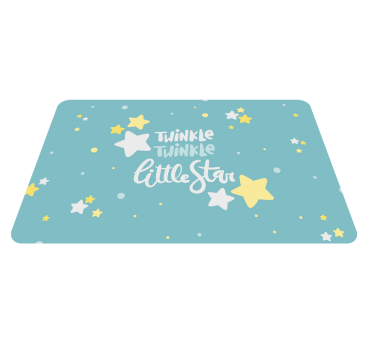 Star-Themed Nursery kids vinyl rug - TenStickers
