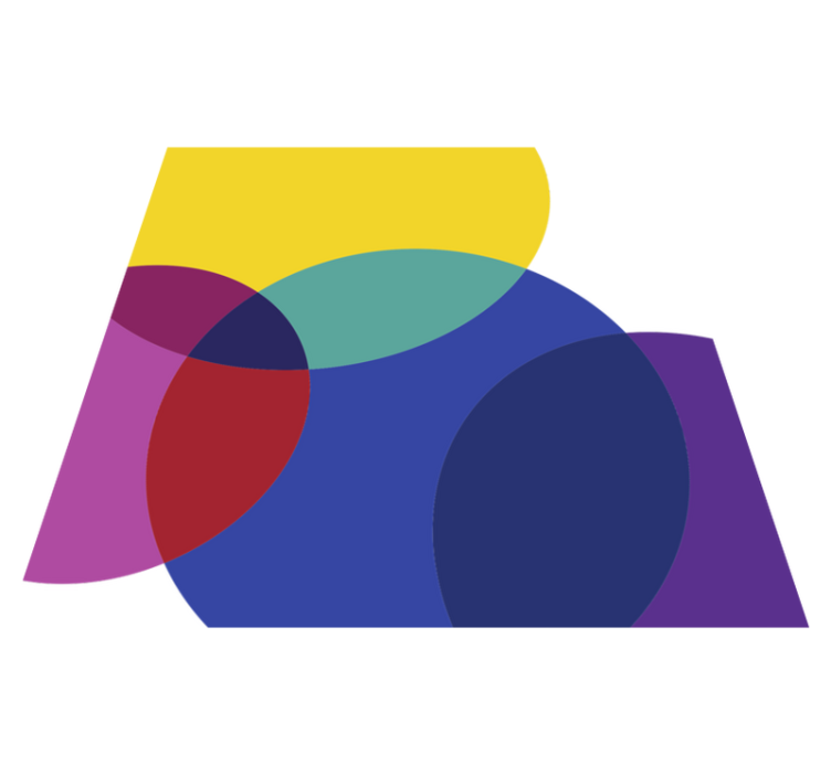 Stunning colorful minimal vinyl rug - TenStickers