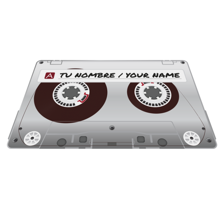 Personalized Cassette custom vinyl rug - TenStickers