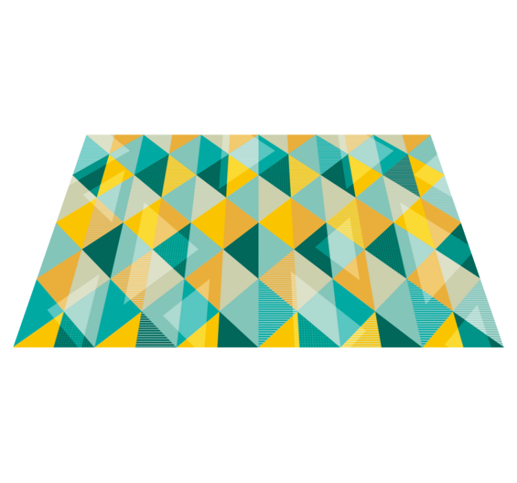 Geometric Triangle Array geometric vinyl rug - TenStickers