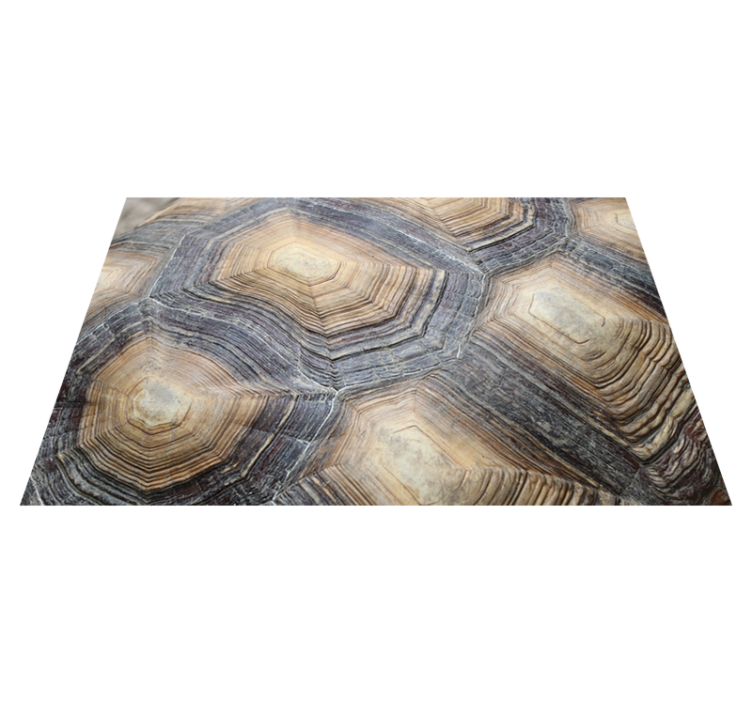 Turtle Shell animal print vinyl rug - TenStickers