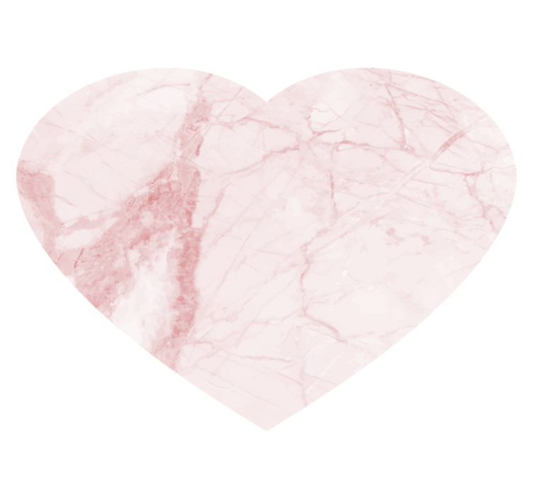 heart marble texture carpet - TenStickers