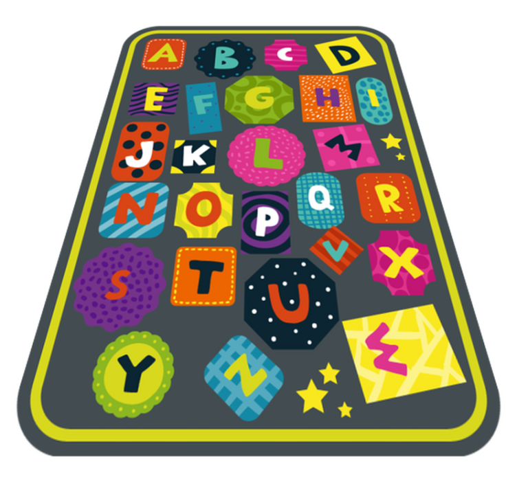 Alphabet Educational alphabet vinyl rug - TenStickers