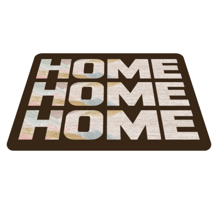 Home wood effect vinyl rug - TenStickers