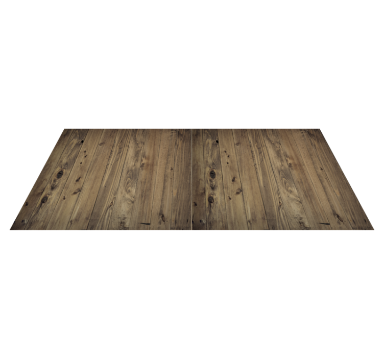 worn wood effect vinyl rug - TenStickers