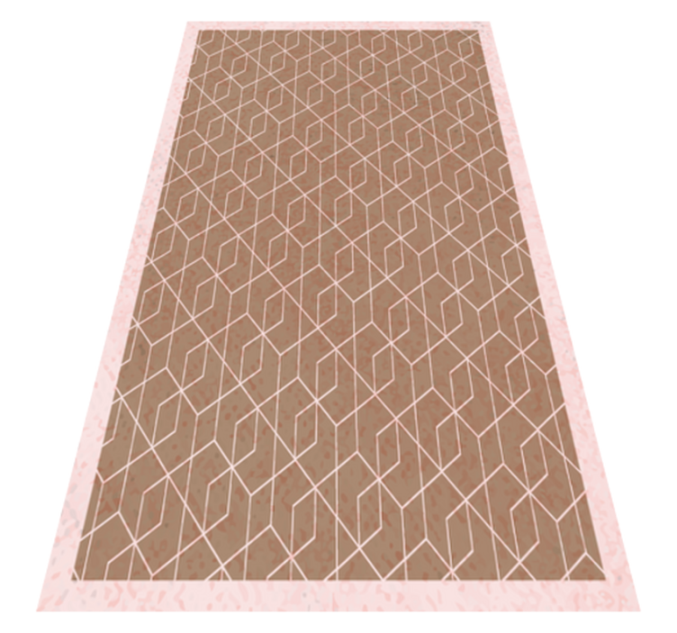 Geometric Simplicity geometric vinyl rug - TenStickers